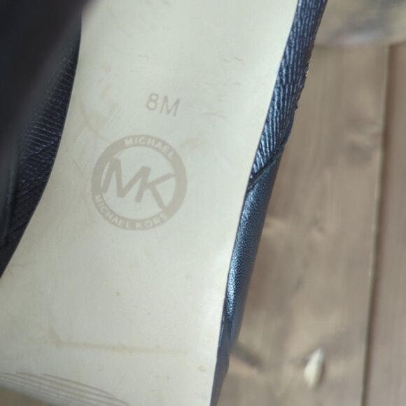 Michael Kors Black Leather Stiletto Heel Ankle Boots - Picture 10 of 11